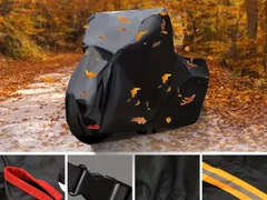 Prelata husa neagra cu puf argintiu interior moto scuter XL 230cmx125cm­x95